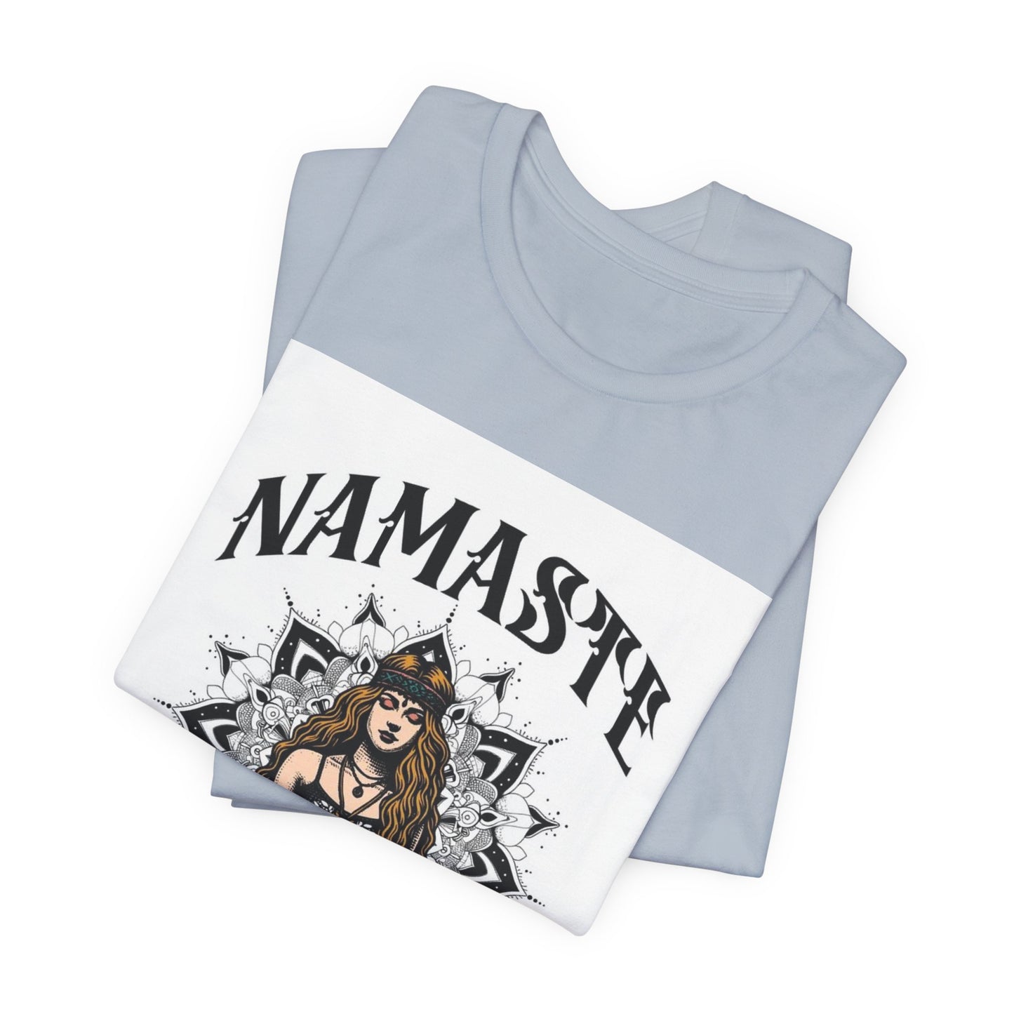 Namaste Positive Energy Yoga T-Shirt – Boho Spiritual Tee