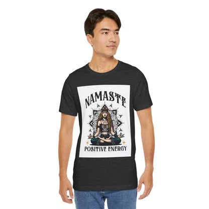 Namaste Positive Energy Yoga T-Shirt – Boho Spiritual Tee